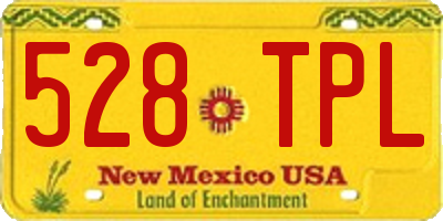 NM license plate 528TPL