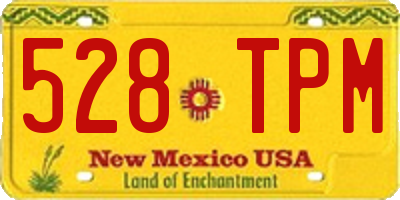 NM license plate 528TPM