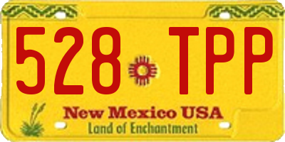 NM license plate 528TPP