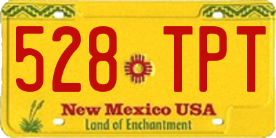 NM license plate 528TPT