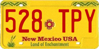 NM license plate 528TPY