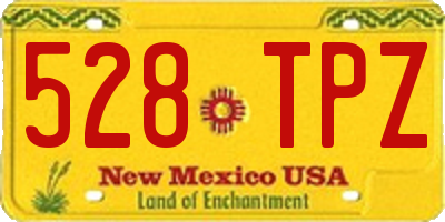 NM license plate 528TPZ