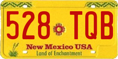 NM license plate 528TQB