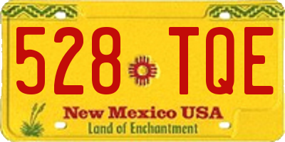 NM license plate 528TQE
