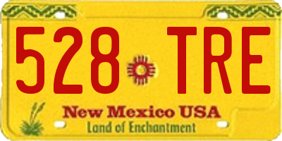 NM license plate 528TRE