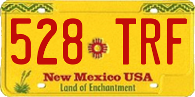 NM license plate 528TRF