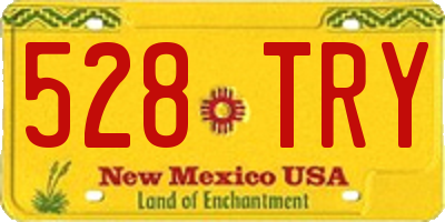 NM license plate 528TRY