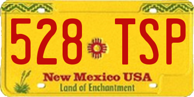 NM license plate 528TSP