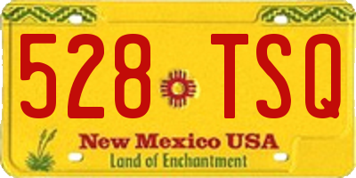 NM license plate 528TSQ