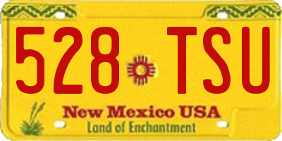 NM license plate 528TSU