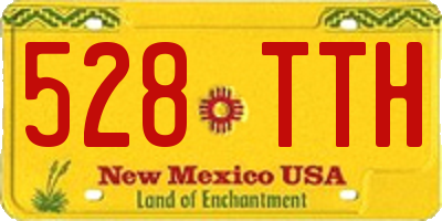 NM license plate 528TTH