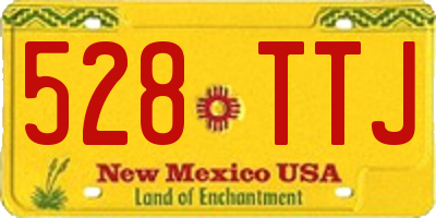NM license plate 528TTJ