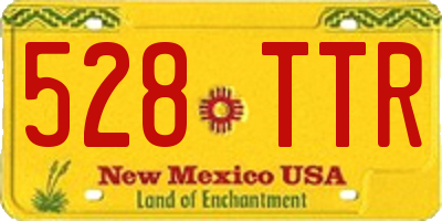 NM license plate 528TTR