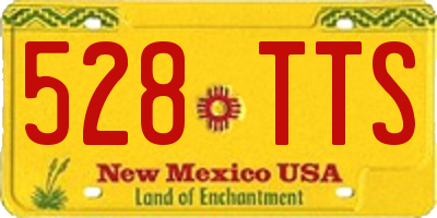 NM license plate 528TTS