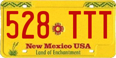 NM license plate 528TTT