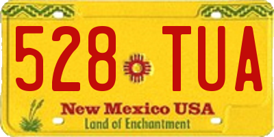 NM license plate 528TUA