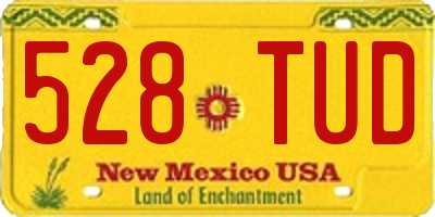NM license plate 528TUD