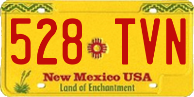 NM license plate 528TVN