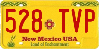 NM license plate 528TVP