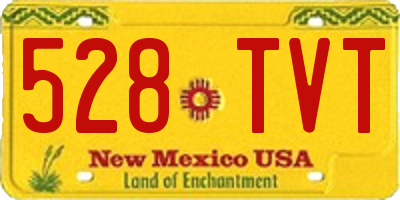 NM license plate 528TVT