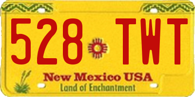 NM license plate 528TWT
