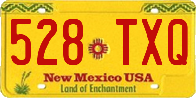 NM license plate 528TXQ