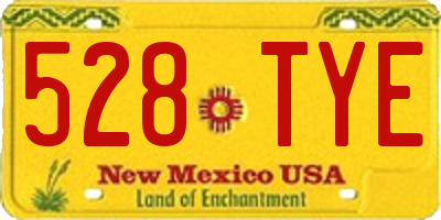 NM license plate 528TYE