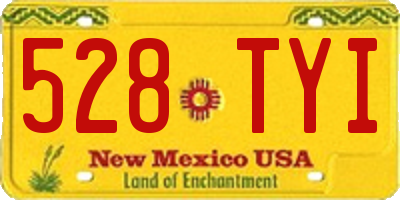 NM license plate 528TYI