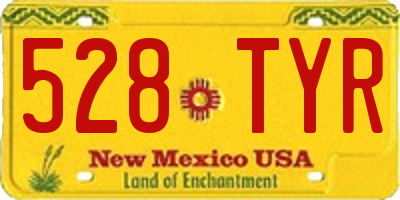 NM license plate 528TYR