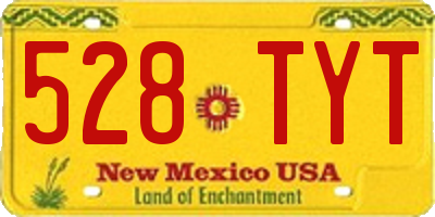 NM license plate 528TYT