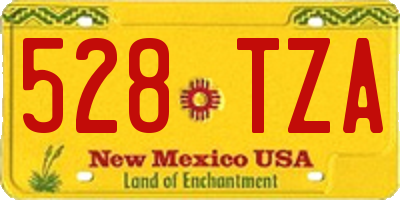 NM license plate 528TZA
