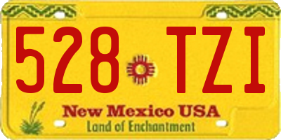 NM license plate 528TZI