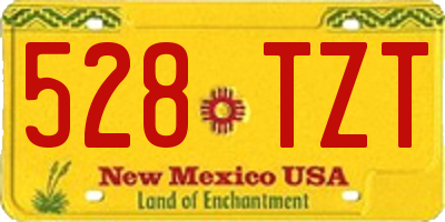 NM license plate 528TZT