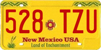 NM license plate 528TZU