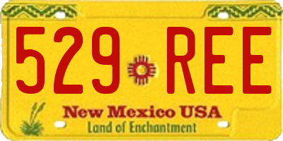 NM license plate 529REE