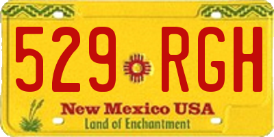 NM license plate 529RGH
