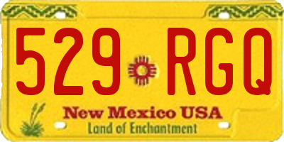 NM license plate 529RGQ