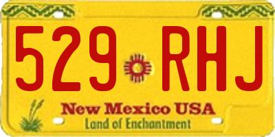 NM license plate 529RHJ