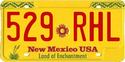 NM license plate 529RHL
