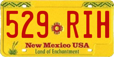 NM license plate 529RIH