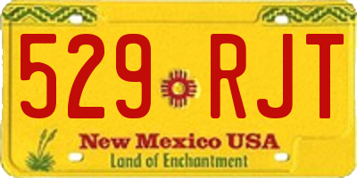 NM license plate 529RJT
