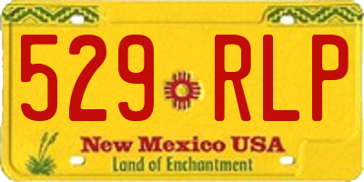 NM license plate 529RLP