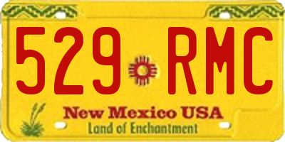 NM license plate 529RMC