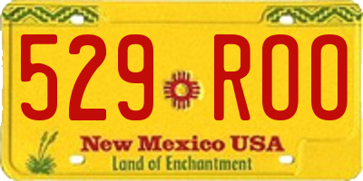NM license plate 529ROO