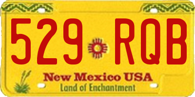 NM license plate 529RQB