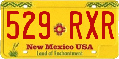 NM license plate 529RXR