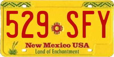 NM license plate 529SFY