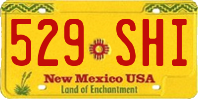 NM license plate 529SHI