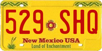 NM license plate 529SHQ