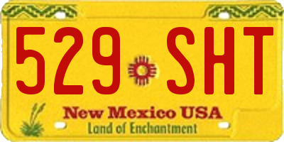 NM license plate 529SHT